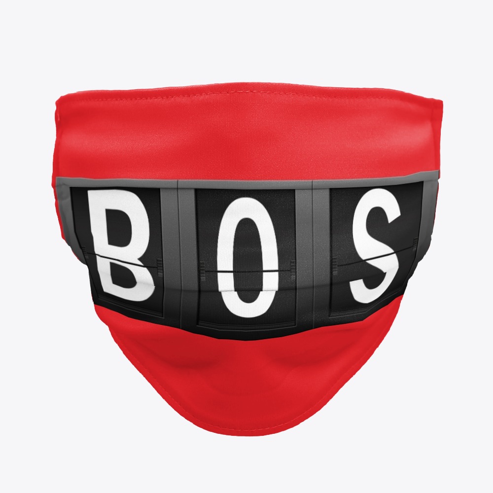 The BOS Boston International Airport Code Facemask Series